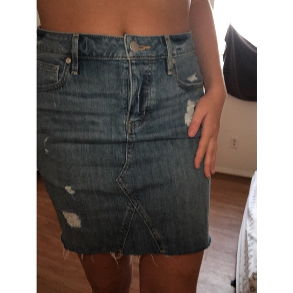 Lou & Grey- Denim Pencil Skirt - Picture 2 of 5